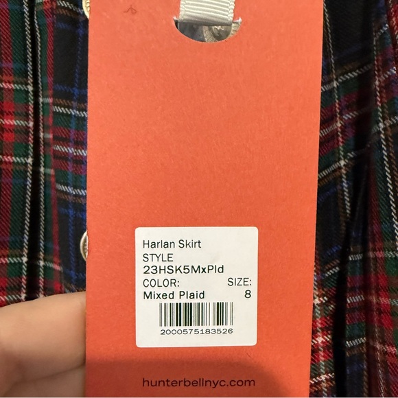 Hunter Bell Harlan Midi Skirt Mixed Plaid - Picture 8 of 10